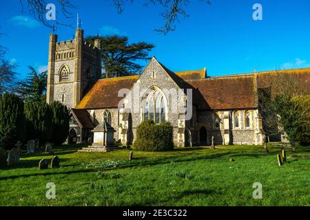 Pfarrkirche der Jungfrau Maria in Hambleden bei Henley Auf der Themse England Stockfoto