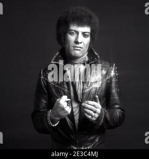 Ray Dorset von der britischen Rockband Mungo Jerry 1977 Stockfoto