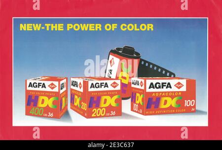 Agfa Brieftasche Für Filmverarbeitung Stockfoto