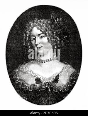 Porträt von Madame de Sévigné. Marie de Rabutin-Chantal (1626-1696) bekannt als Marquis. Französischer Schriftsteller. Frankreich. Les Français Illustres von Gustave Demoulin 1897 Stockfoto