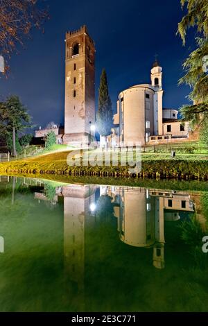 Die Kathedrale Santa Maria Assunta und San Liberale von Castelfranco Veneto. Provinz Treviso, Venetien, Italien, Europa. Stockfoto