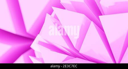 Rosa minimalistische abstrakte geometrische Form 3d Rendering Illustratrion Stockfoto