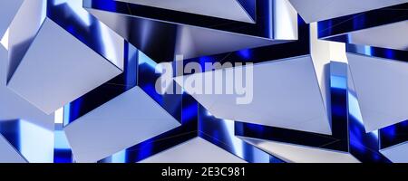 Abstrakt moderne minimalistische geometrische Form Polygon Hintergrund 3d Rendering Illustration Stockfoto