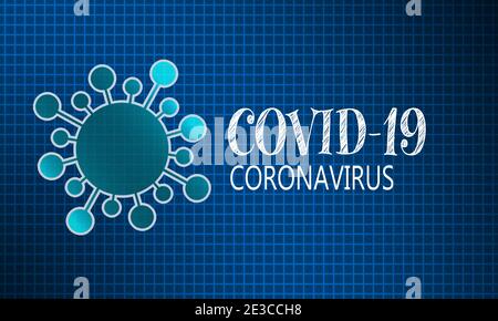 3D Rendering Illustration des Konzepts des Coronavirus COVID-19 Stockfoto