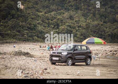 Assam, indien - Januar 10, 2021 : Maruti s presso Stock image. Stockfoto