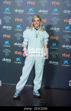 18. Januar 2021, Madrid, Spanien: NATALIA DE MOLINA nimmt an 35. Goya Awards Nominee Reading an der Academia de Cine in Madrid, Spanien Teil. (Bild: © Jack Abuin/ZUMA Wire) Stockfoto