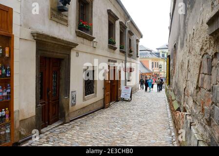 Kutna Hora, Tschechische republik - 27. Juli 2017: Menschen und Touristen in Kutna Hora, einer Stadt in der mittelböhmischen Region Böhmen, die jetzt ist Stockfoto