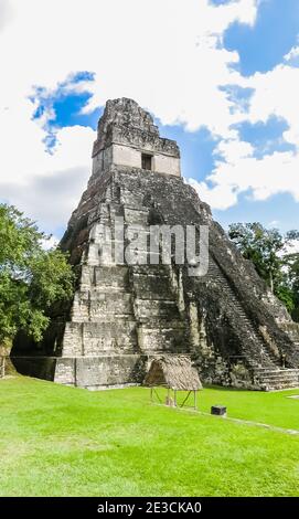 Tempel Nr. 1t, Tikal, UNESCO-Weltkulturerbe, Tikal Nationalpark, Peten, Guatemala Stockfoto