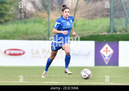 Firenze, Italien. Januar 2021. Firenze, Italien, Gino Bozzi Stadion, Januar 17, 2021, Millie Chandarana (San Marino Academy) während ACF Fiorentina femminile vs San Marino Academy - Italienische Fußball Serie A Frauen Spiel Kredit: Lisa Guglielmi/LPS/ZUMA Wire/Alamy Live News Stockfoto