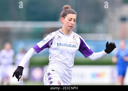 Firenze, Italien. Januar 2021. Firenze, Italien, Gino Bozzi Stadion, 17. Januar 2021, Greta Adami (Fiorentina Femminile) während ACF Fiorentina femminile vs San Marino Academy - Italienischer Fußball Serie A Frauenspiel Credit: Lisa Guglielmi/LPS/ZUMA Wire/Alamy Live News Stockfoto