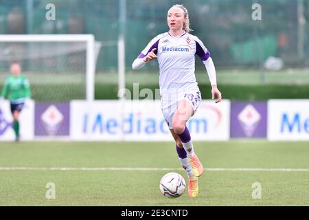 Firenze, Italien. Januar 2021. Firenze, Italien, Gino Bozzi Stadion, 17. Januar 2021, Louise Quinn (Fiorentina Femminile) während ACF Fiorentina femminile vs San Marino Academy - Italienischer Fußball Serie A Frauenspiel Credit: Lisa Guglielmi/LPS/ZUMA Wire/Alamy Live News Stockfoto