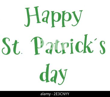 St. Patricks Day Feier Design. Happy St. Patricks Day Zitat Stock Vektor