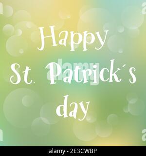 St. Patricks Day Feier Design. Alles Gute Zum Patricks Day Stock Vektor