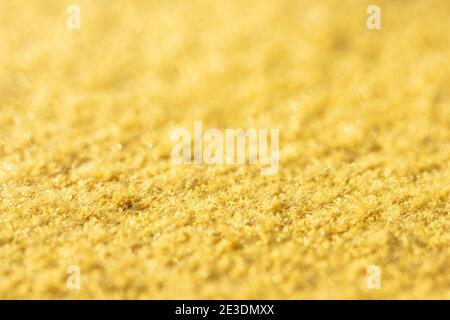 Abstrakt gelben Stoff Hintergrund und Textur Raum für Design. Nahaufnahme Pullover Seide. Stockfoto