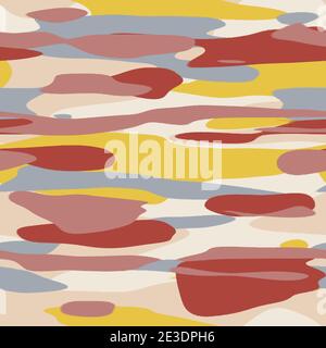 Nahtloses, unifarbenes, flaches Camo-Digitalmuster Stockfoto