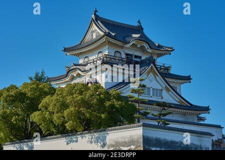 Kishiwada Burg (Chikiri Burg) erbaut im 16. Jahrhundert in Kishiwada Stadt, Präfektur Osaka, Japan Stockfoto