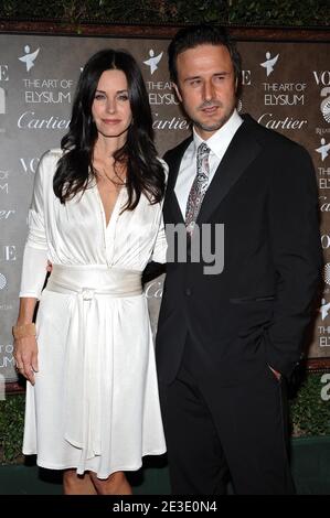 Courteney Cox und David Arquette kommen zur Art of Elysium 2. Jährlichen Heaven Gala, die am 10. Januar 2009 in der Innenstadt von Los Angeles, CA, USA, stattfindet. Foto von Lionel Hahn/ABACAPRESS.COM Stockfoto
