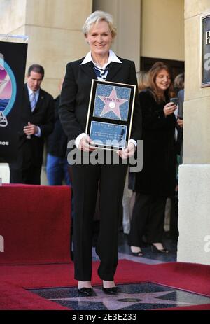 Glenn Close wird am 12. Januar 2009 auf dem Hollywood Walk of Fame in Los Angeles, CA, USA, mit dem 2,378. Stern geehrt. Foto von Lionel Hahn/ABACAPRESS.COM Stockfoto