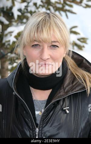 Christine Bravo posiert während des 12. 'Alpe d'Huez Comedy Film Festival', das am 22. Januar 2009 in l'Alpe d'Huez stattfand. Foto von Guignebourg-Taamallah/ABACAPRESS.COM Stockfoto