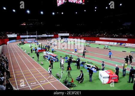 Ambiente während des Athletics Meeting Seat im Palais Omnisports Paris-Bercy in Paris, Frankreich am 13. Februar 2009. Foto von Thierry Plessis/Cameleon/ACAPRESS.COM Stockfoto