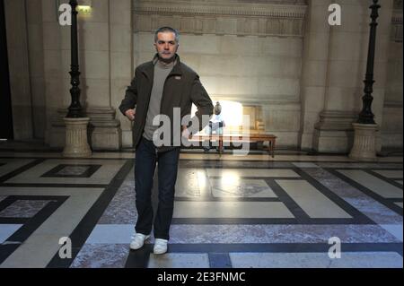 Stephane Colonna, der Bruder von Yvan Colonna, kommt am 16. März 2009 in das Pariser Gerichtsgebäude, um am Prozess von Yvan Colonna in Paris teilzunehmen. Foto von Mousse/ABACAPRESS.COM Stockfoto