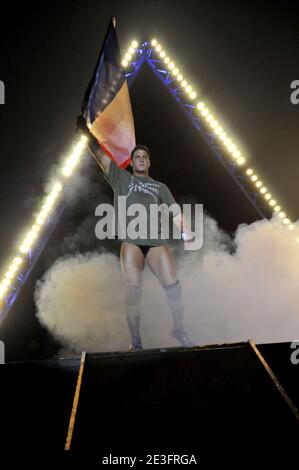 Rene Dupree während der Catch American Wrestling Extreme Tour 2009 im Zenith in Paris, Frankreich am 18. März 2009. Foto von Thierry Plessis/ABACAPRESS.COM Stockfoto