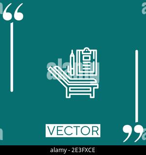 Psychologe Vektor-Symbol Lineares Symbol. Bearbeitbare Linie mit Konturen Stock Vektor