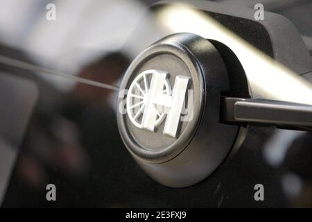 Prototyp eines neuen Elektroautos von Heuliez gebaut und finanziert vom Generalrat von Poitou Charentes in Cerizay, Frankreich, am 25 2009. März. Foto Pierrick Sauvage/ABACAPRESS.COM Stockfoto