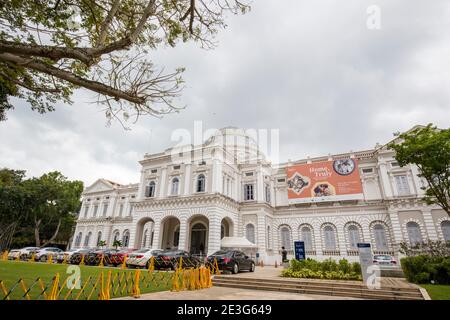 Singapur 17. Jan 2021: Das Nationalmuseum von Singapur ist der Geschichte Singapurs gewidmet. Es ist das älteste Museum in Singapur. Stockfoto