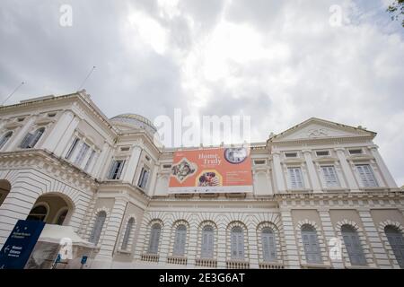 Singapur 17. Jan 2021: Das Nationalmuseum von Singapur ist der Geschichte Singapurs gewidmet. Es ist das älteste Museum in Singapur. Stockfoto