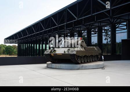 Außenansicht des schönen Nationaal Militair Museums in Soesterberg, Niederlande. Stockfoto