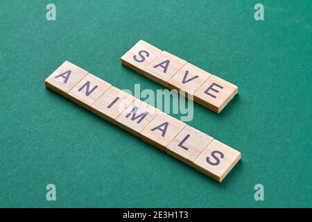 Save Animals Konzept. Stockfoto