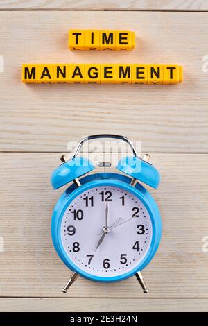 Zeitorganisation für persönliche Effizienz. Stockfoto
