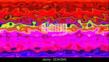 Acid Wave lebendige Tapete. Abstrakt trippy Regenbogen Hintergrund. Stockfoto