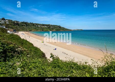 Carbis Bay und St Ives, Cornwall Stockfoto