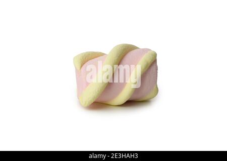 Köstliche süße Marshmallow isoliert auf weißem Hintergrund Stockfoto