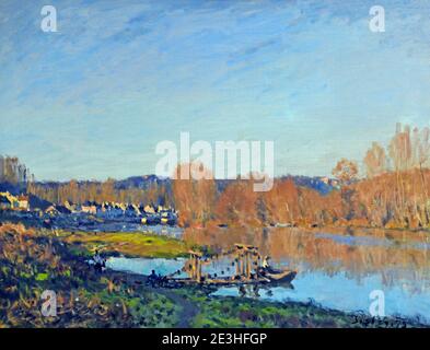 Herbst: Ufer der seine bei Bougival 1873 Alfred Sisley 1839 - 1899 britisch / französisch Impressionismus Frankreich Stockfoto