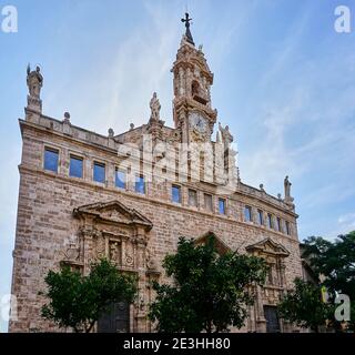 Katholische Kirche von Església de Sant Joan del Mercat in Valencia, Spanien Stockfoto