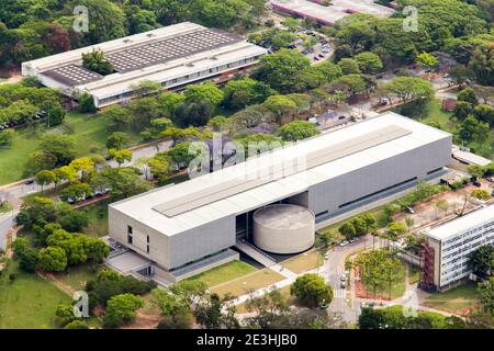 Luftaufnahme des Campus der Universität von São Paulo - Brasilien Stockfoto