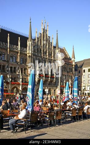 Den Marienplatz in München. Deutschland Stockfoto