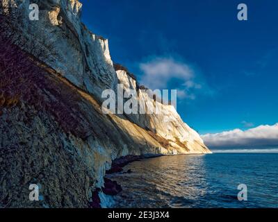 Weiße Klippen auf der Insel Moen in Dänemark Stockfoto