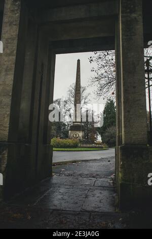 Eintritt zum Victoria Park in Bath, Somerset, England, Großbritannien. Stockfoto