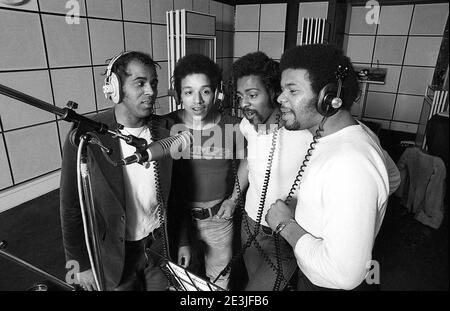 Die Wahre Sache. Aufnahme ihres Albums '4 out of 8' in den Scorpion Studios London UK 1977 Stockfoto
