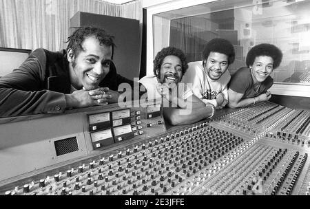 Die Wahre Sache. Aufnahme ihres Albums '4 out of 8' in den Scorpion Studios London UK 1977 Stockfoto
