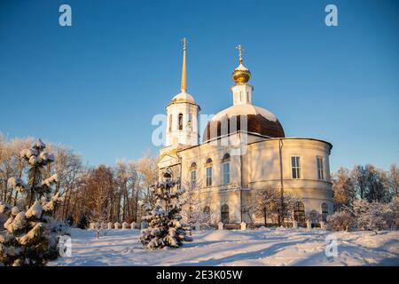Kathedrale der Heiligen Dreifaltigkeit in der Onega. Russland, die Region Archangelsk, Onega. Stockfoto