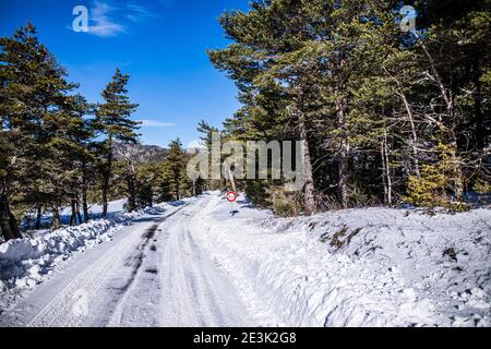 Monte Carlo, Monaco. Januar 2021. Landscape Recce während der 2021 WRC World Rally Car Championship, Monte Carlo Rallye am 20. Bis 24. Januar 2021 in Monaco - Foto Bastien Roux / DPPI / LM Credit: Gruppo Editoriale LiveMedia/Alamy Live News Stockfoto