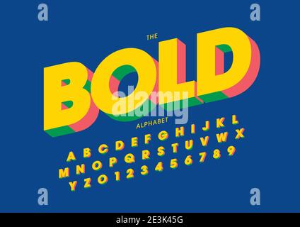 Vektor von stilisierten Alphabet und Schrift Stock Vektor