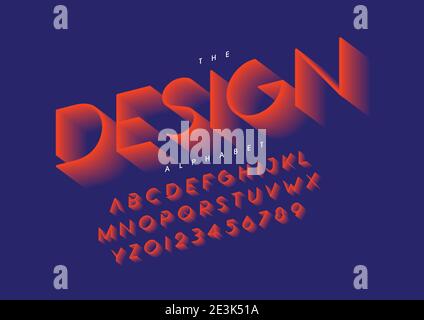 Vektor von stilisierten Alphabet und Schrift Stock Vektor