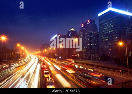 Beijing Financial Street Nacht Ansicht qualitativ hochwertige Foto Stockfoto
