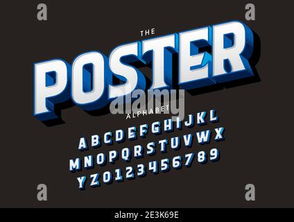 Vektor von stilisierten Alphabet und Schrift Stock Vektor